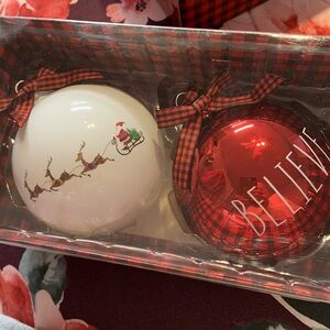 2 Rae Dunn Ornaments